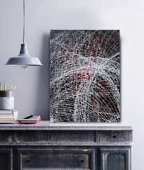 Circulos Painting Painting, Oil on Canvas Size: 50.8 W x 61 H x 2.5 D cm